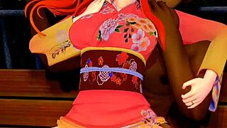 why is vanessa veren outdoor in yukata looking so sexy in this hentai?