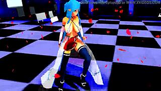 Look, check out this anime girl dancing around half-naked in a wild, seductive routine that leaves nothing to the imagination