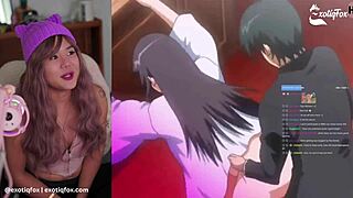 ExotiqFox Solo Gooner Girl Live Reaction Gooning