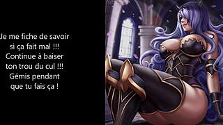 Hentai joi in French with Camilla focusing on assplay and jerk off instructions