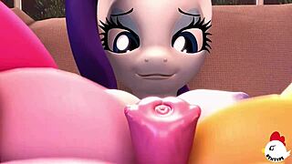 Mlp Applejack Compilation P3 - Blowjob and Jizz Moments in 3D SFM.