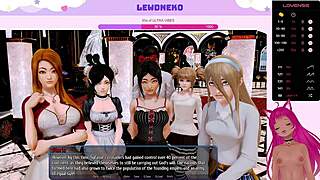 Vtuber LewdNeko continues playing harem hotel, part 28