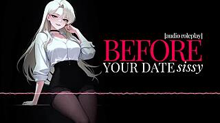 F4M erotic audio before your date sissy femdom: Get ready for a vocal treat!