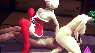 Nier hoe fucks and sucks huge dick passionately
