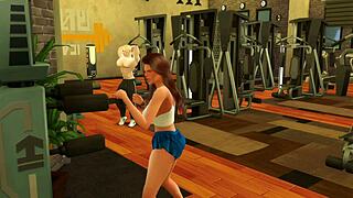 Fucking in the gym, a common sight when training