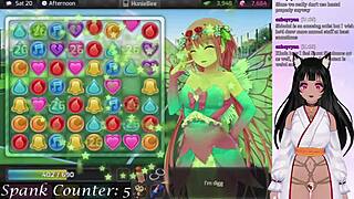 Vtuber lewdneko plays huniepop part 1 with steamy spanking action. Anime gaming gets wild and chill!