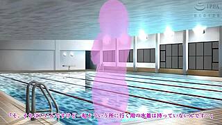 Swim Instructor Sister With Massive Breasts Gets Addicted To Raw Creampie Sex In Motion Anime Action