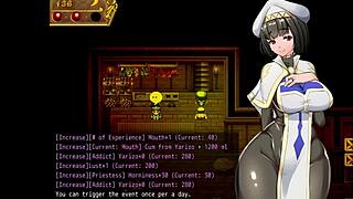 Nympho Priestess Engages in Slutty Actions in Hrpg Scene