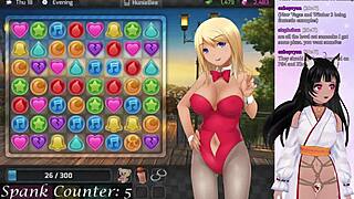 Vtuber lewdneko plays huniepop part 1 with steamy spanking action. Anime gaming gets wild and chill!