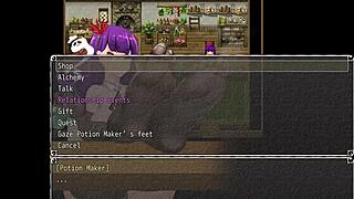 Nympho Priestess Engages in Slutty Actions in Hrpg Scene