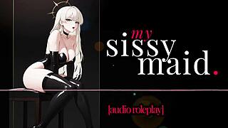 Milf femdom humiliates sissy maid in kinky bdsm hentai audio