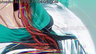 Unglaublich Dämonin mit riesigen Titten verführt in Manga Monster Hentai