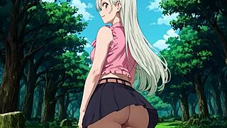 The art of upskirt anime featuring Mitsuri and Jessie