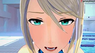 samus aran in bikini engages in intriguing sex scene 2 from metroid, full by fantasyking3