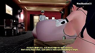 3D Hentai Slut Cheats On Boyfriend With Friend's Big Tits