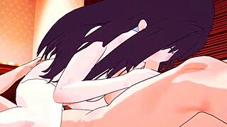 Yuki Onna is too horny to leave the house - 3D hentai