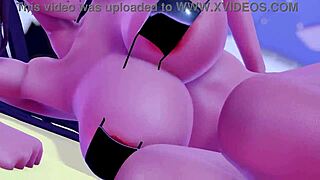 Detailed 3D Anime Scene Featuring Kalin in Micro Bikini with Intricate Poses and Elements