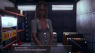 yo, check out this skinny black babe in a wild 3d cartoon game?