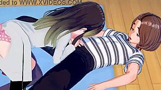 Hentai Key Girl Lara Lewd gives a blowjob