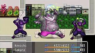 Finally reaching the enemy base end with Sakura Haruno and twins in NTR Police game.