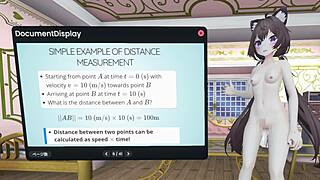 Naked VTuber Explains GPS Relativity in Wild Lecture
