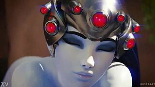 Widowmaker public doggystyle banging in Overwatch POV scene