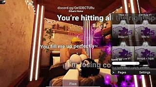 New condo slut gets fucked and cums in roblox anime game