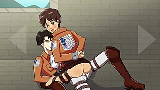 two guys get into intense anal fucking in this animated game scene