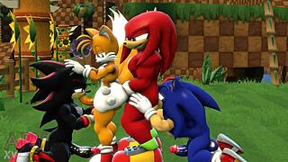 Sonic the Hedgehog has an intense group sex experience - Chippoke Donburi