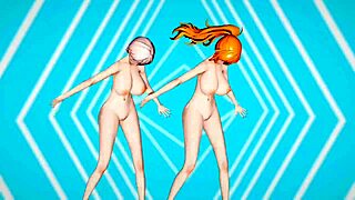 Hentai dance HMV got everyone moving and banging hard