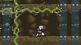 フラワーウィッチシーン13：ゲームスプライトアクションがワイルドでフタナリ熱い！