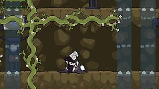 Flower Witch Scenes Part 13: Game Sprite Action Gets Wild and Futanari Hot!