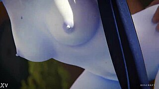 Widowmaker public doggystyle banging in Overwatch POV scene