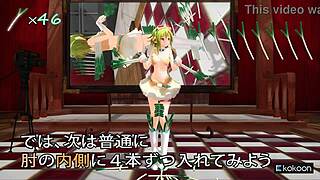 Caramalldansen MMD by Tarako - Gumi dancing with leeks
