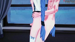 fucking eris and roxy next to clueless wife in mushoku tensei ntr