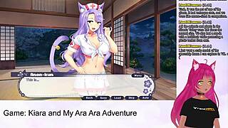 vtuber lewdneko teases oral blowjob and cum in kiaras ara ara adventure part 1