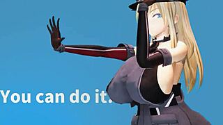 Curious about motivation exercises in 3D anime workout scenes?