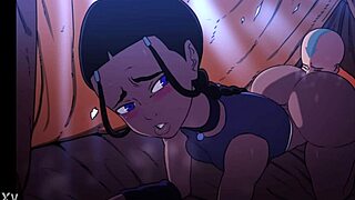 Katara, how’s that camping booty rimjob going with D-Art’s anal twist?