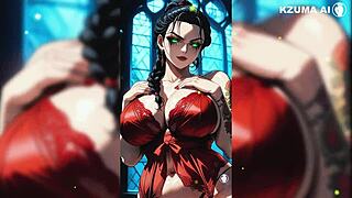 Bbw Gostosa et Safada montre son corps hentai curvy dans des scènes cochonnes générées par IA