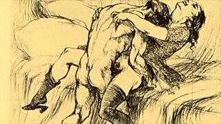 vintage erotic drawings bring raw sensual vibes to life