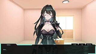 Saku the Covert Agent Banged Doggy Style in Hentai Game