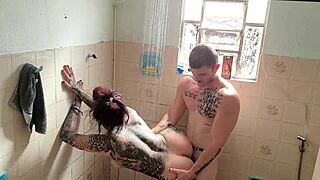 My step brother fucked me in the bath, what an incredible experience!