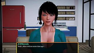 My New Family 460 with a busty milf in erotic anime gameplay