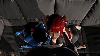 Can this demon girl and curvy redhead really blow your monster cock like that?