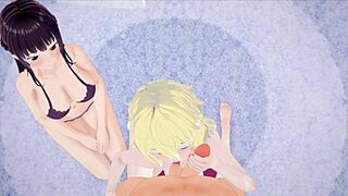 Hey Mia, wanna join Sol Clubs for some wild blonde 3D compilation action?