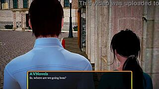 I explored my new family with milf and teen in erotic family game part 436.