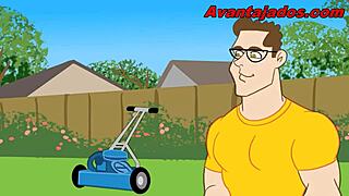 Just another day with a buff guy banging hard in this gay anime tale. It’s wild stuff!