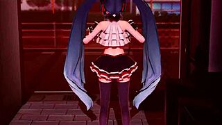 hatsune miku strips naked in public for a daring apple pie mmd.