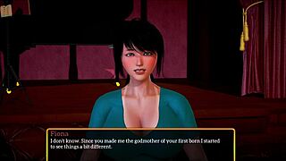 I explored my new family with milf and teen in erotic family game part 436.