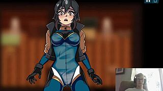 I rescued my lesbian lover Karen from danger. We enjoyed intimate grinding and cunnilingus in the hentai adventure game.